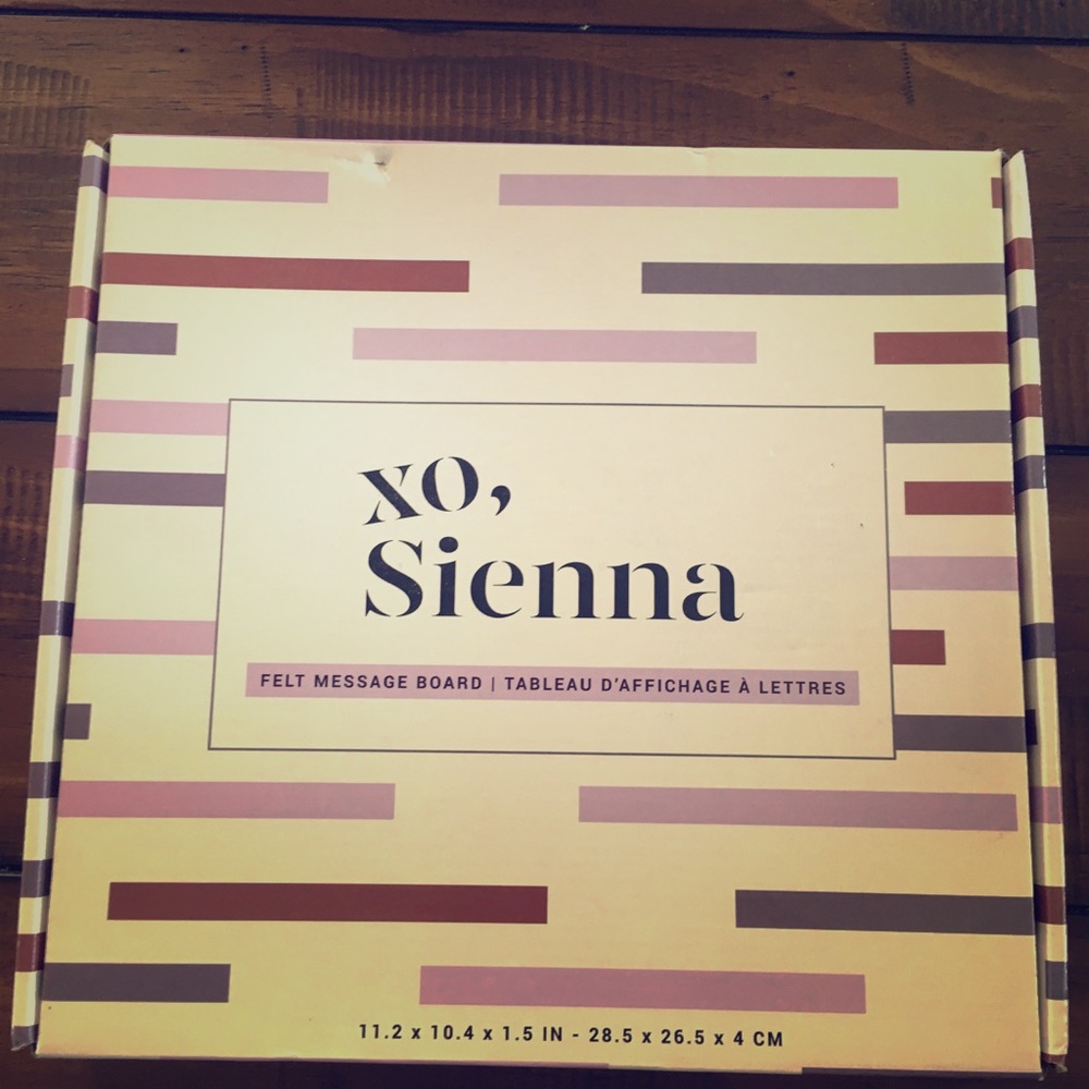 XO, Sienna Felt Letter Board - New!